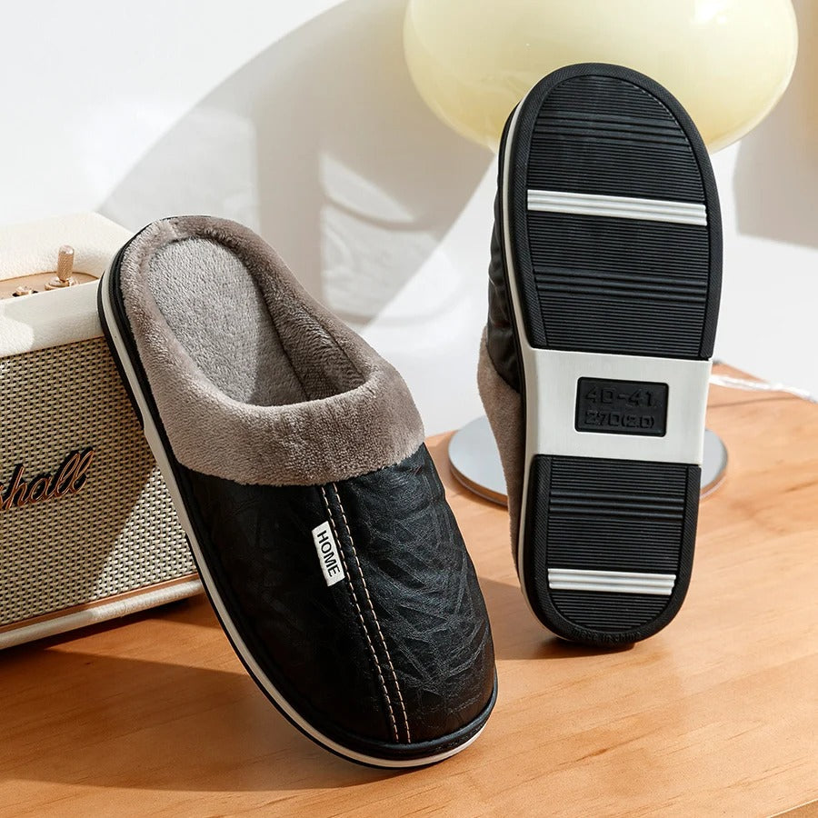 The Maida Vale Men's Fleece Lined Slip On Slippers