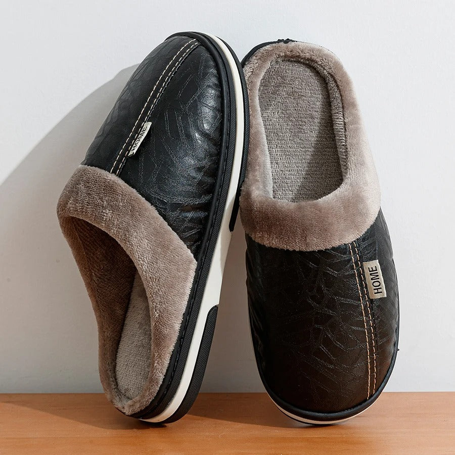 The Maida Vale Men's Fleece Lined Slip On Slippers