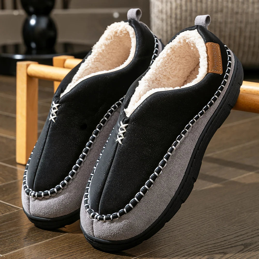 The Blackfriars Men's Fleece Lined Slip On Slippers