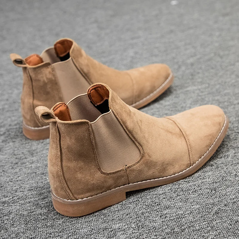 The Ealing Men's Suede Ankle Chelsea Boots