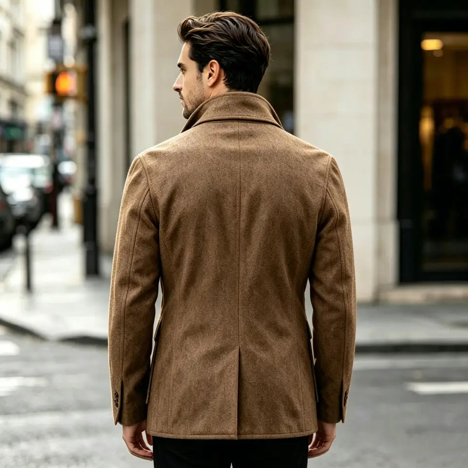 The Regent Men's Multi Pocket Wool Blend Field Jacket