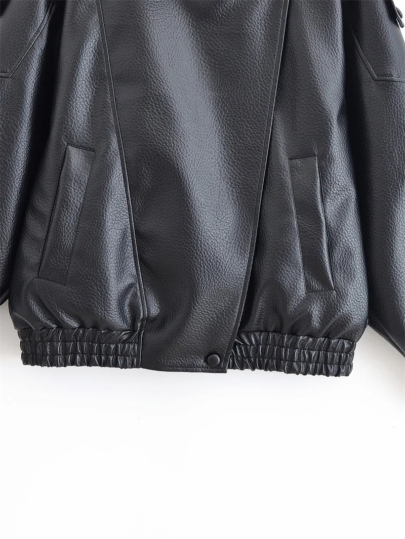 Women's Bomber Jacket – Classic High Collar Jacket