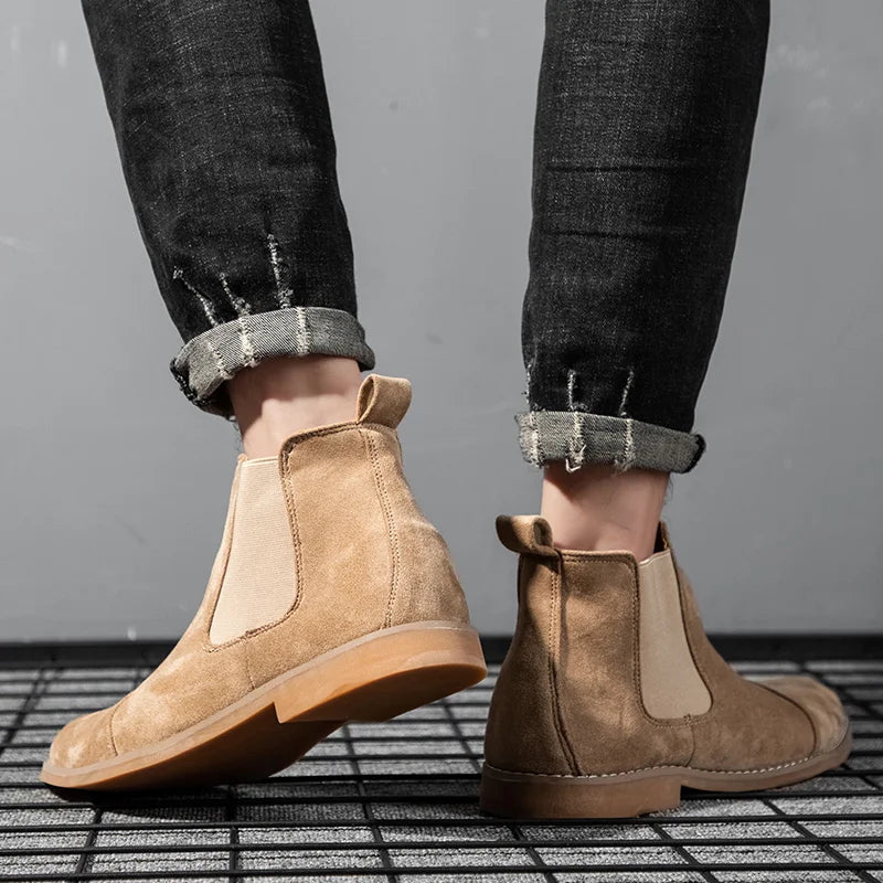 The Ealing Men's Suede Ankle Chelsea Boots