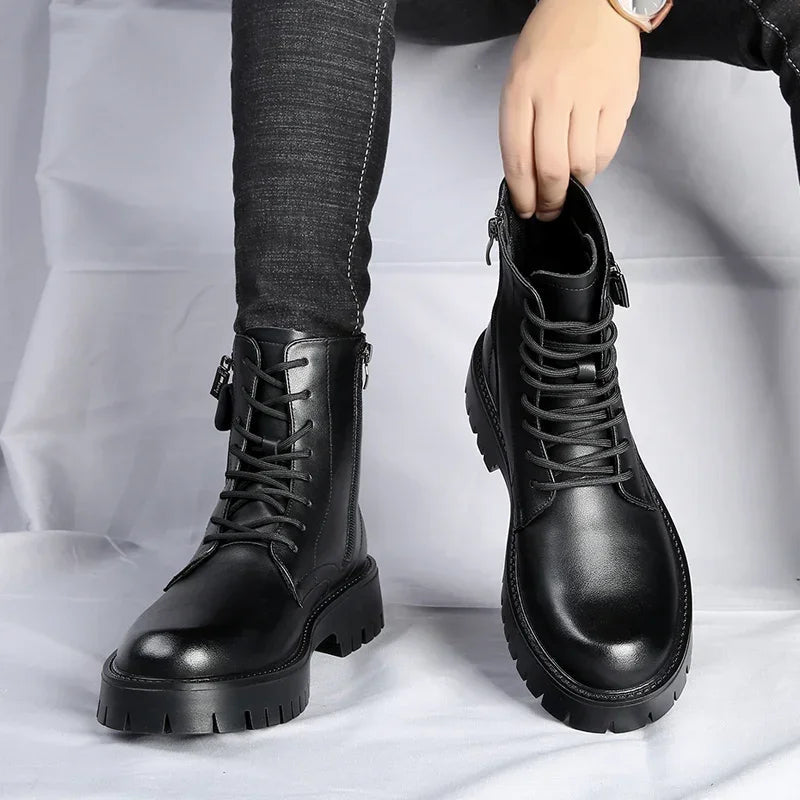 The Shoreditch Men's Chunky Lace Up Combat Boots