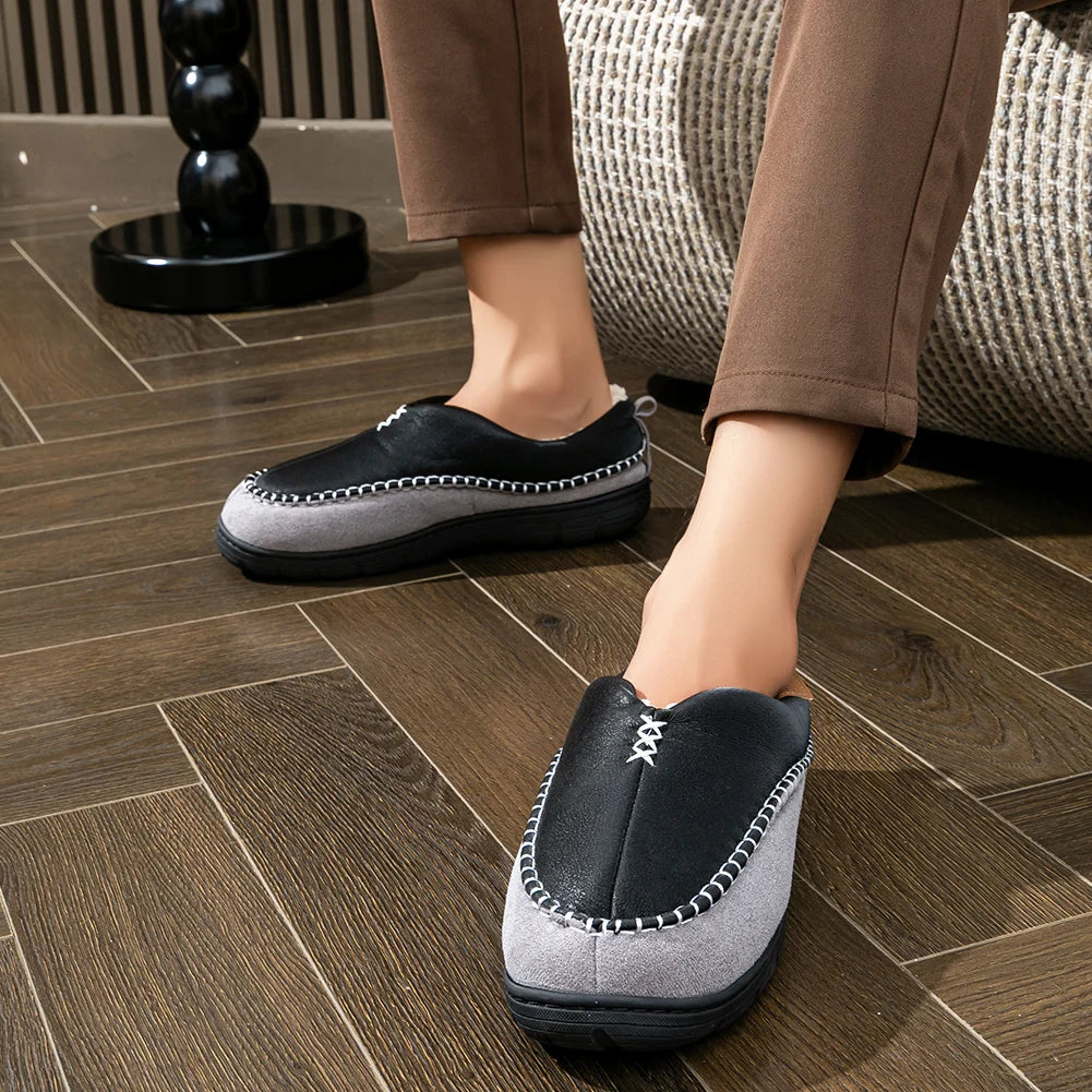 The Blackfriars Men's Fleece Lined Slip On Slippers