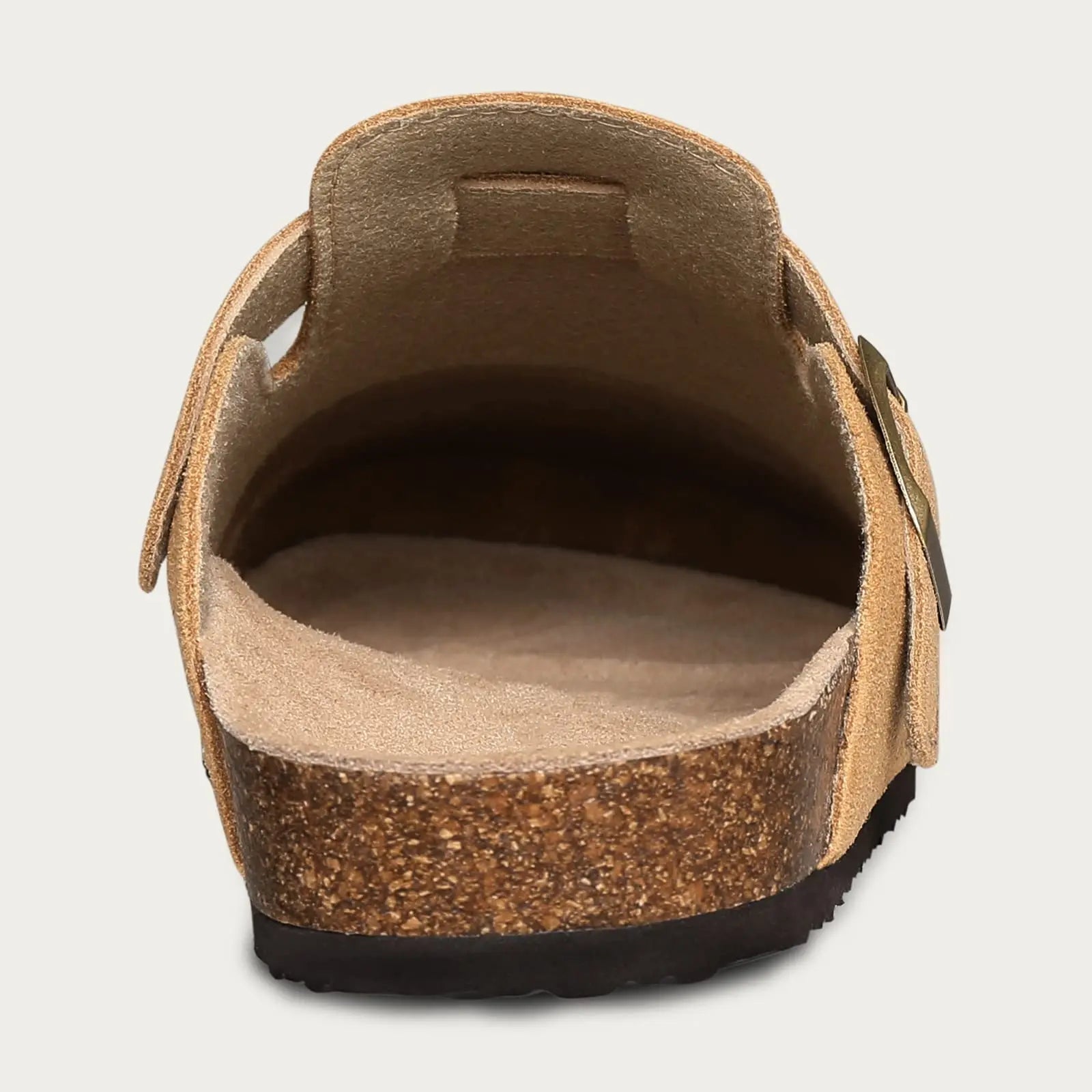 The Bankside Men's Suede Buckle Cork Clogs