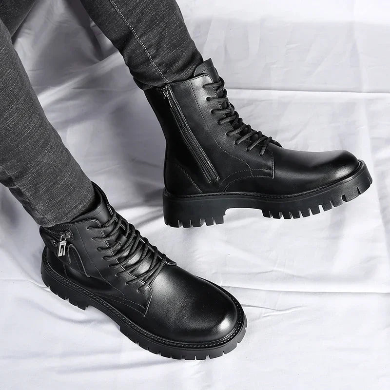 The Shoreditch Men's Chunky Lace Up Combat Boots