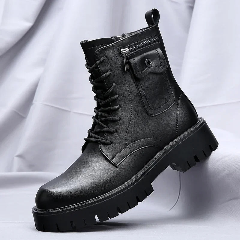 The Shoreditch Men's Chunky Lace Up Combat Boots