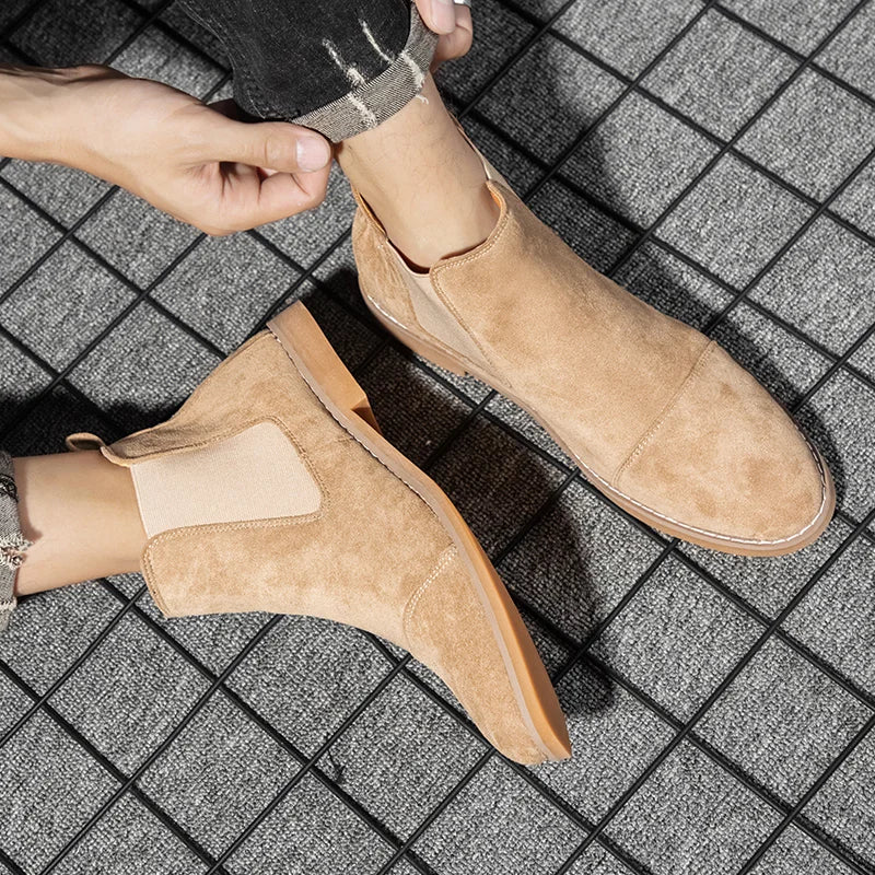 The Ealing Men's Suede Ankle Chelsea Boots