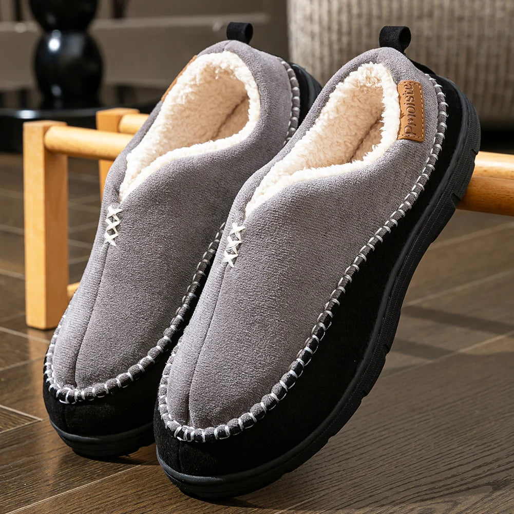 The Blackfriars Men's Fleece Lined Slip On Slippers