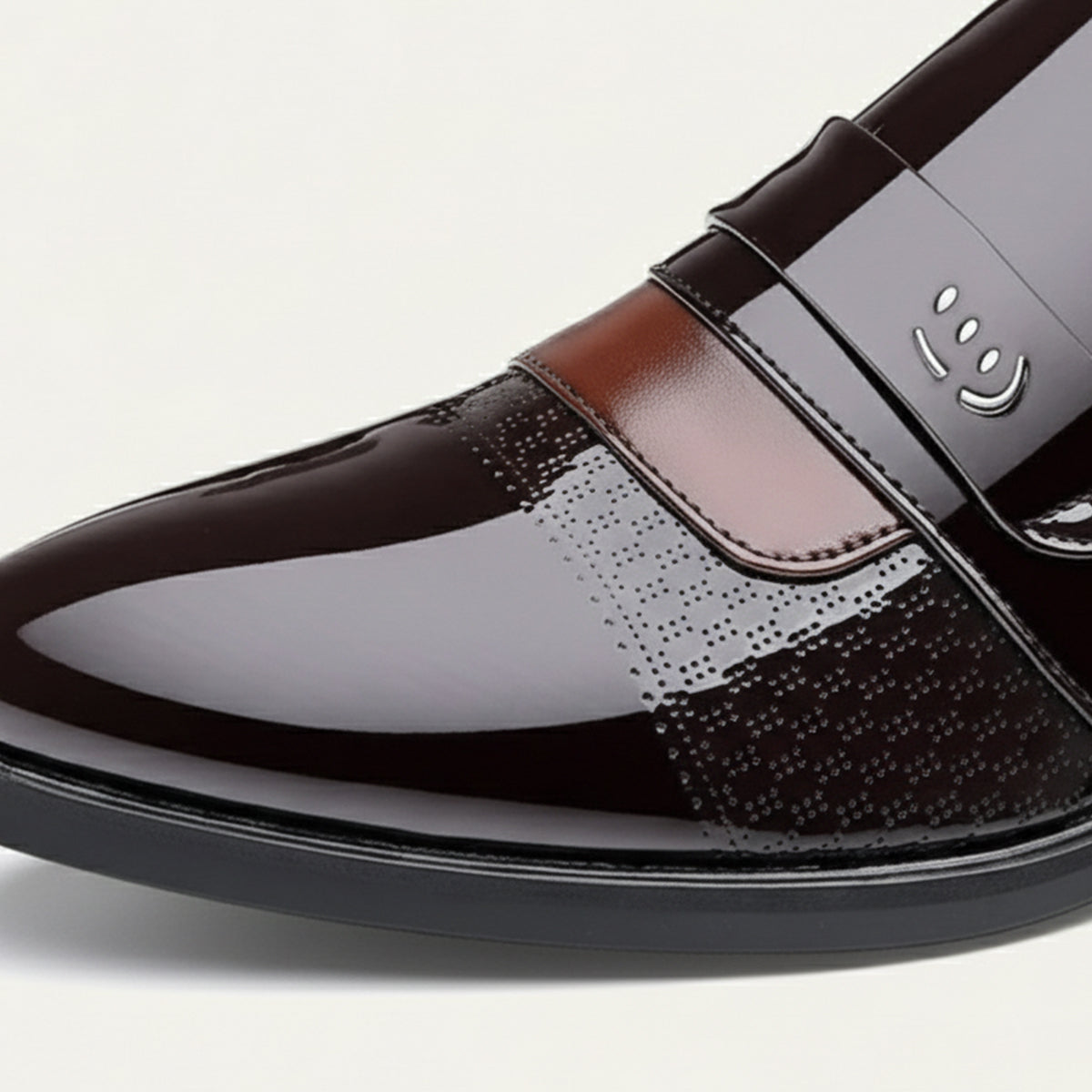 The Sirmione Men’s Patent Leather Loafers – Luxury Slip On Formal Dress Shoe