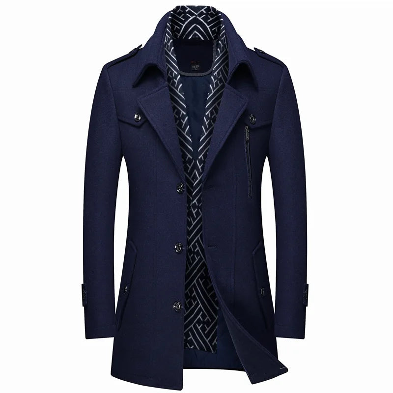 The Dulwich Men's Mid Length Slim Fit Winter Coat