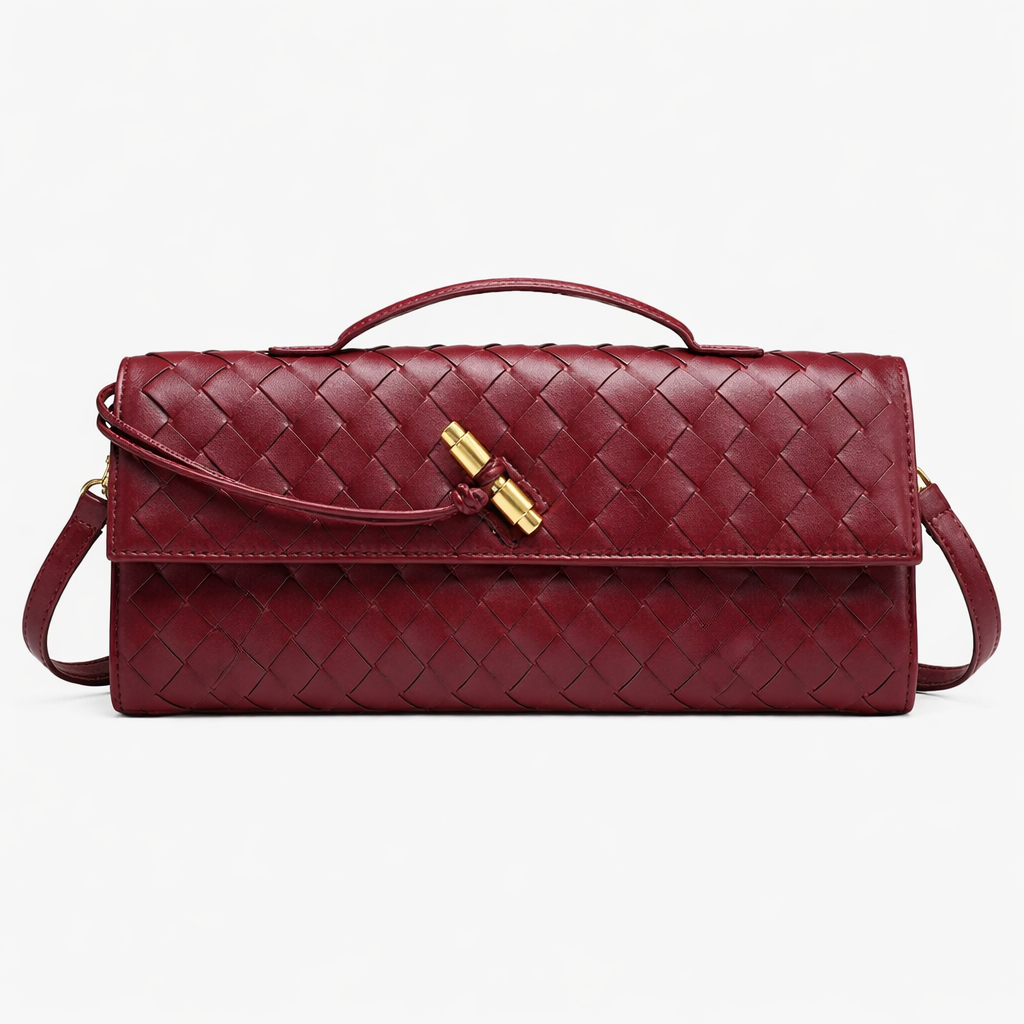 Woven Clutch Bag – Evening Shoulder Bag for Women