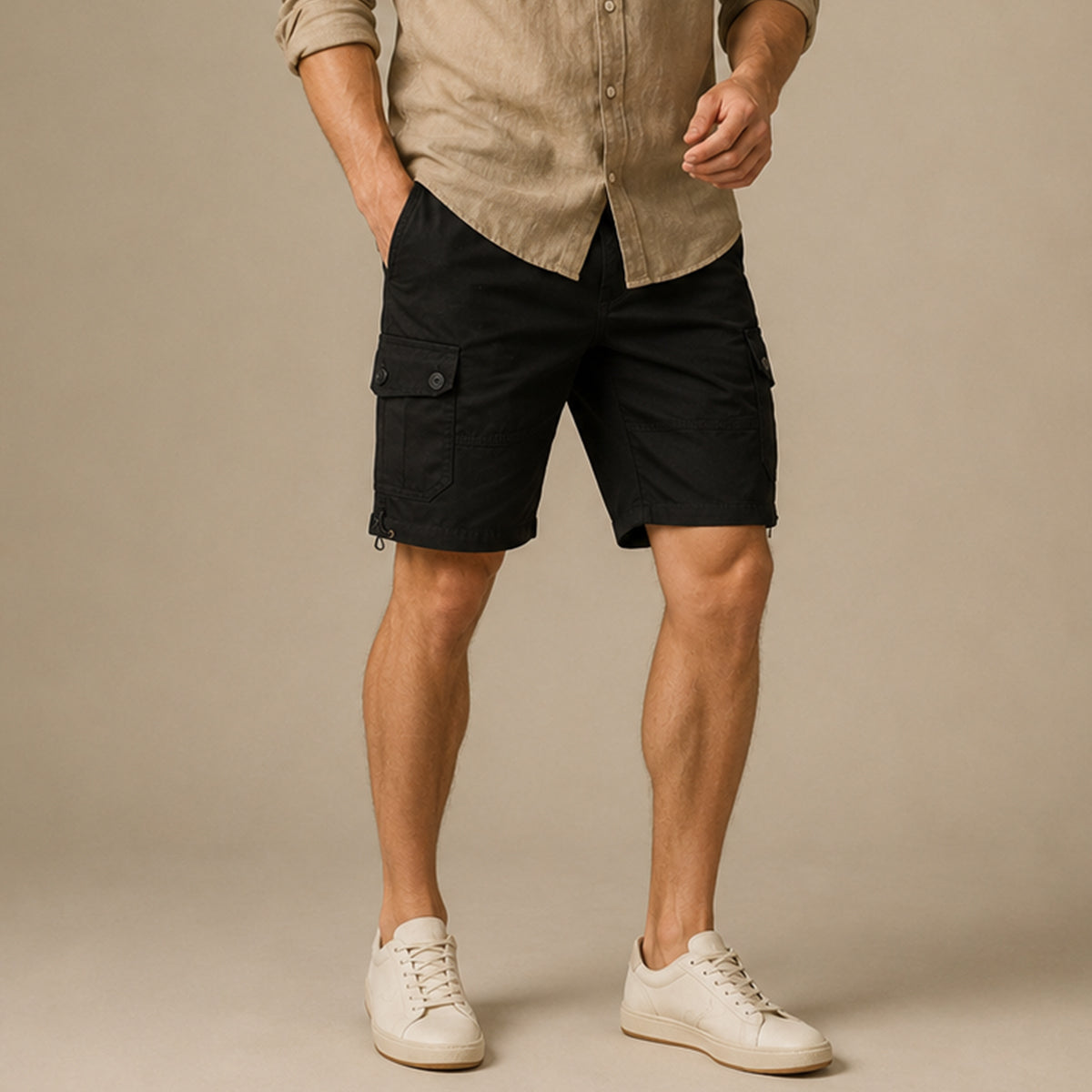 The Westminster Men’s Trendy 100% Cotton Cargo Shorts with Pockets