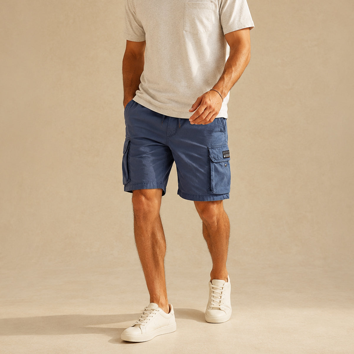 The Belgravia Men’s Lightweight Cotton Cargo Shorts