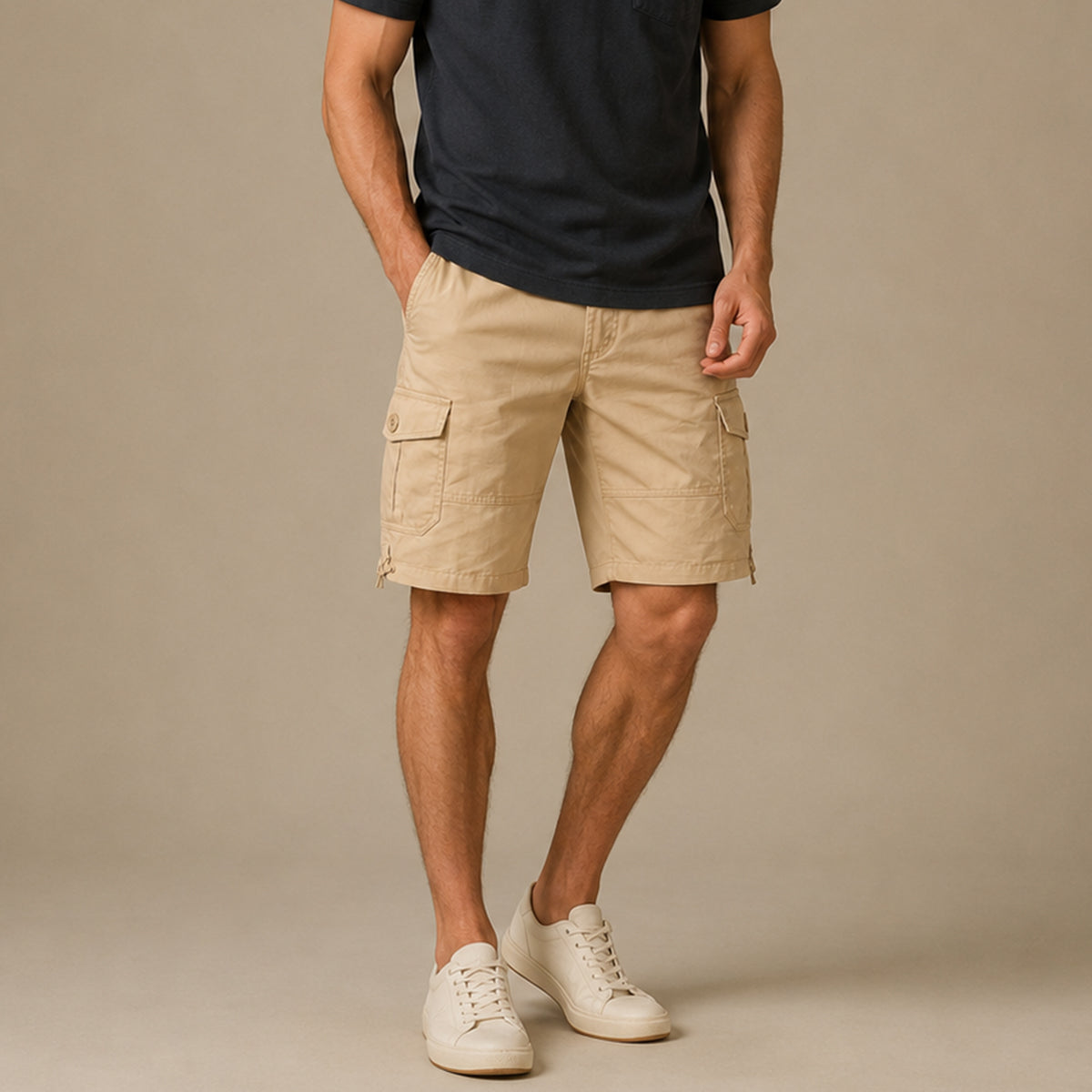 The Westminster Men’s Trendy 100% Cotton Cargo Shorts with Pockets