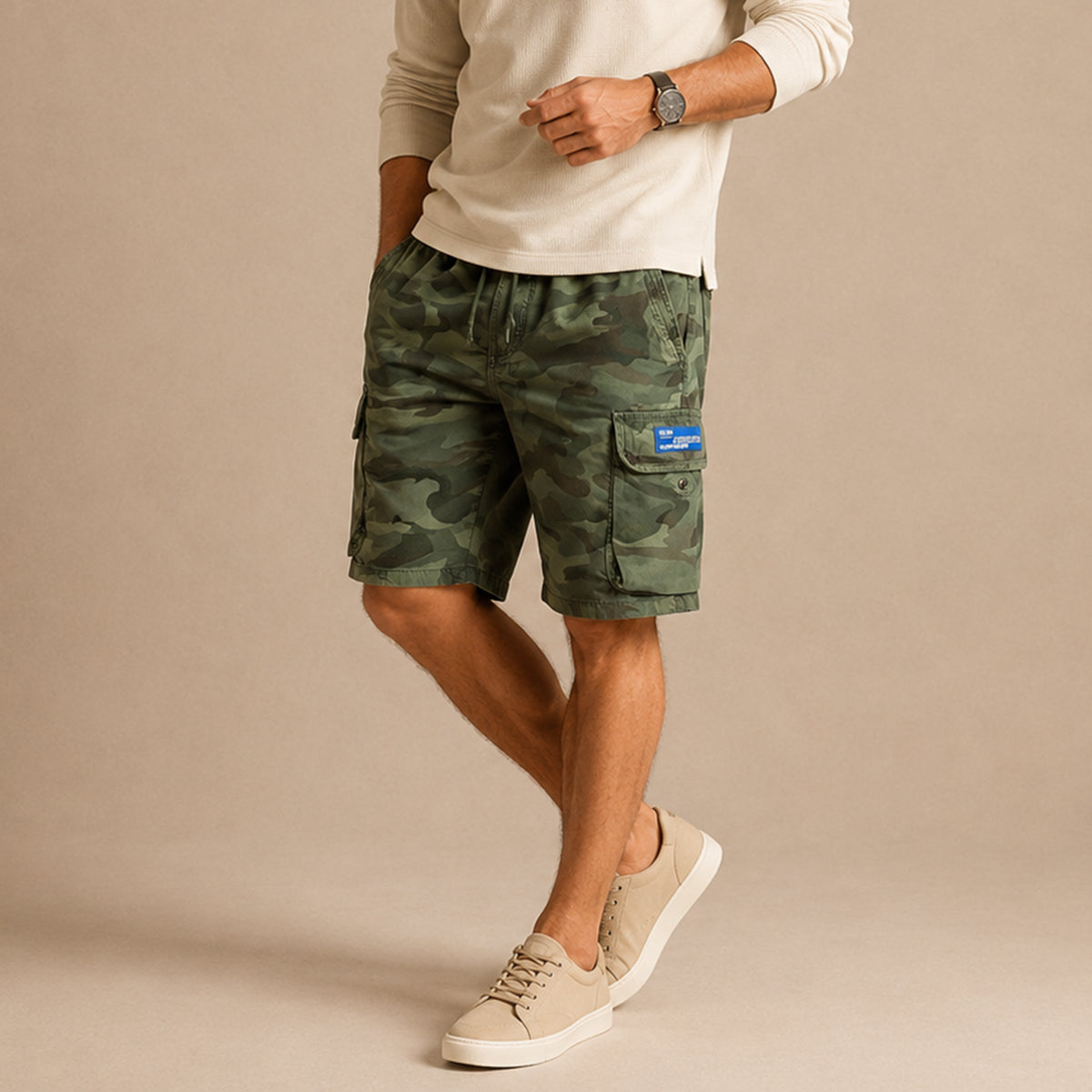 The Greenwich Men’s Casual Cotton Cargo Shorts