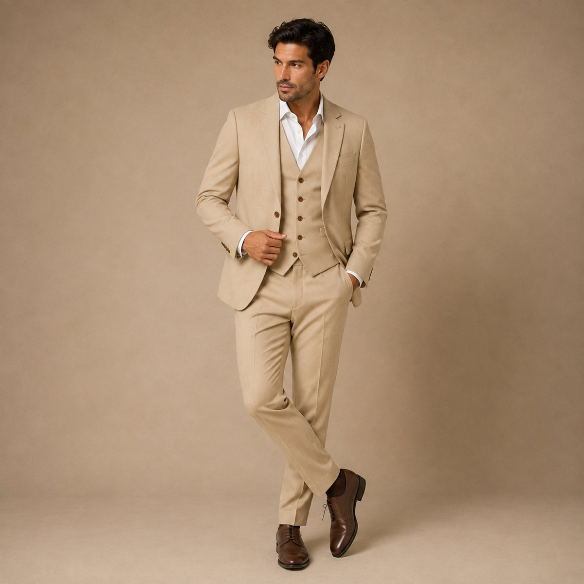 The Radicofani Men’s Elegant 3 Piece Set - Jacket, Gilet & Trousers