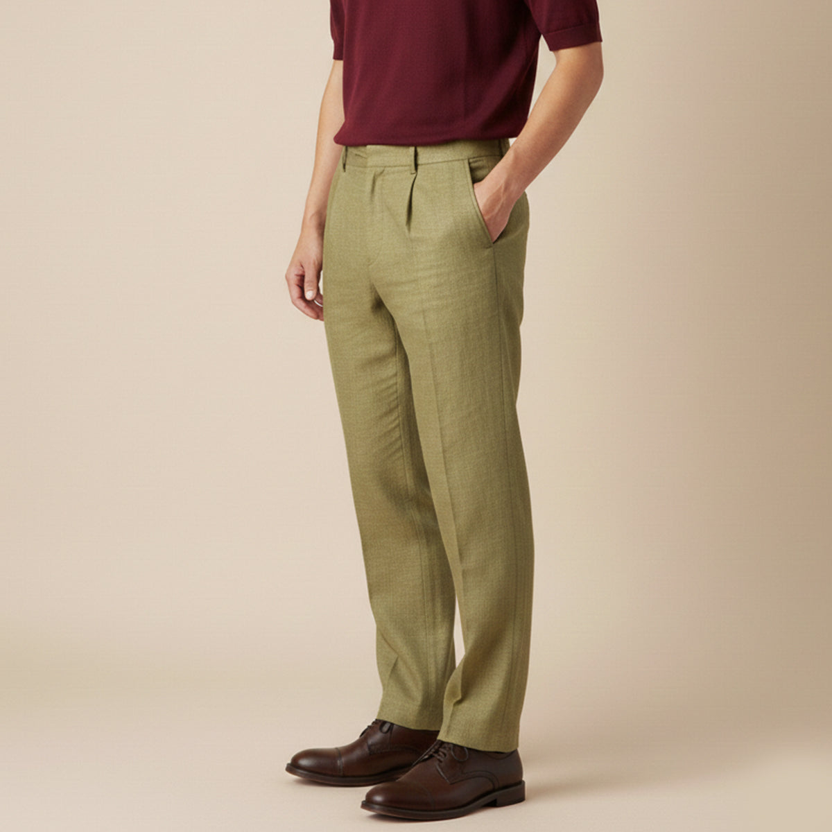 The Portofino Men’s Loose Fit Lightweight Linen Trousers