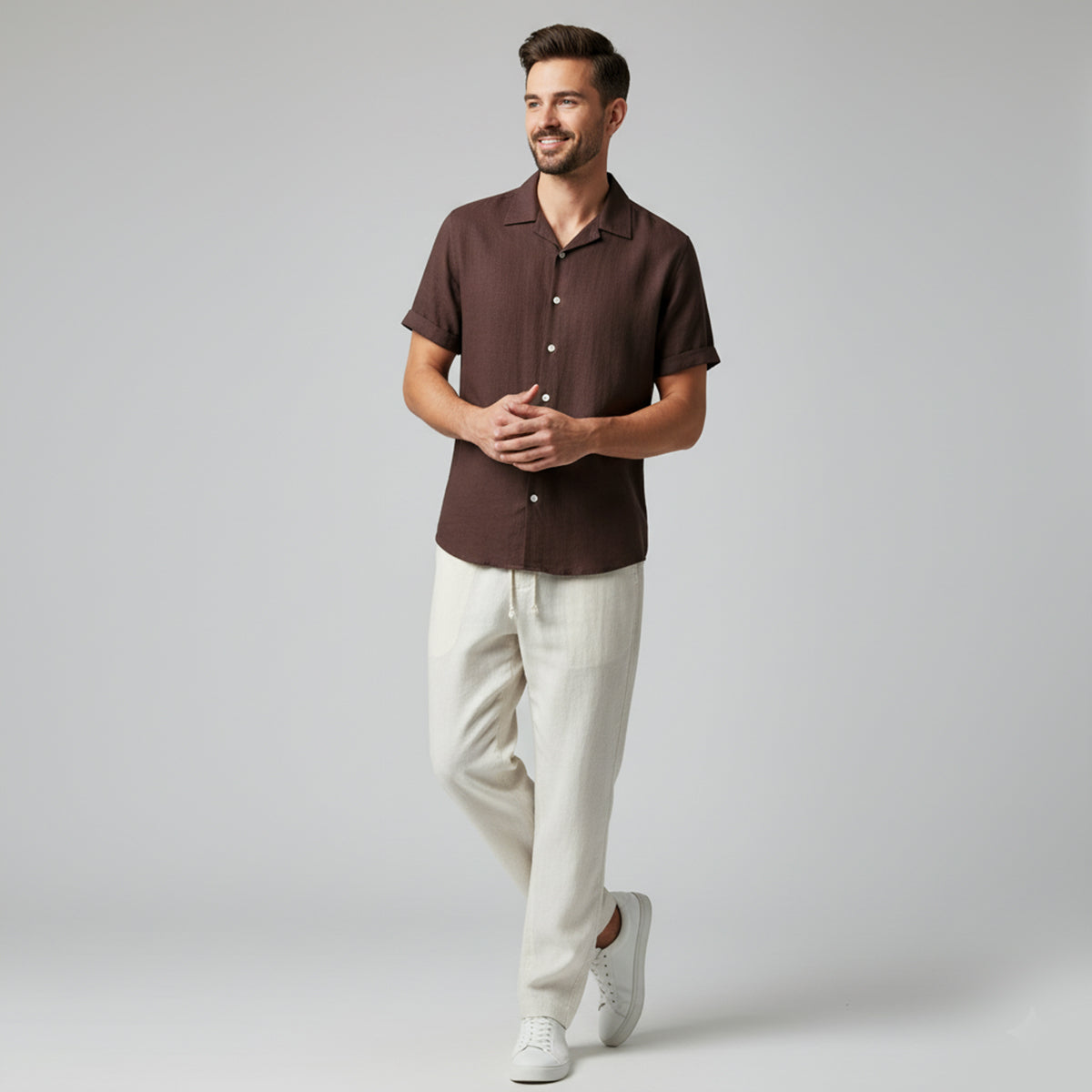 The Amalfi Linen Set – Summer Shirt & Trousers for Men