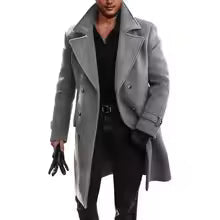 The Belgravia Men's Double Breasted Wool Blend Overcoat
