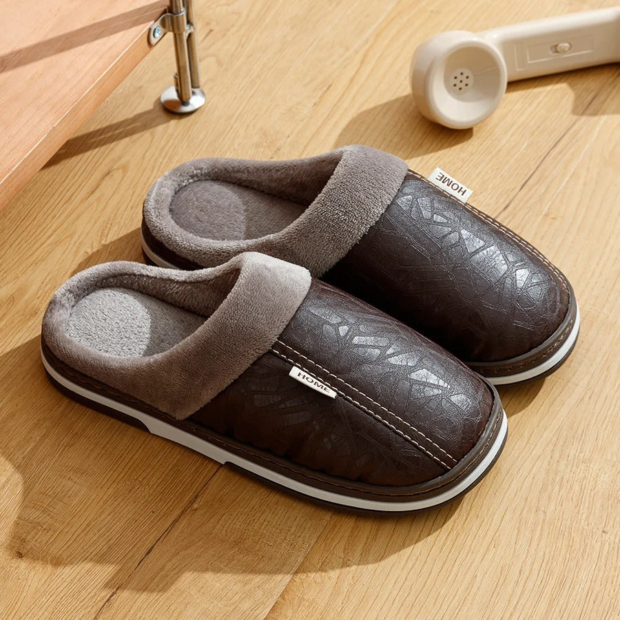 The Maida Vale Men's Fleece Lined Slip On Slippers