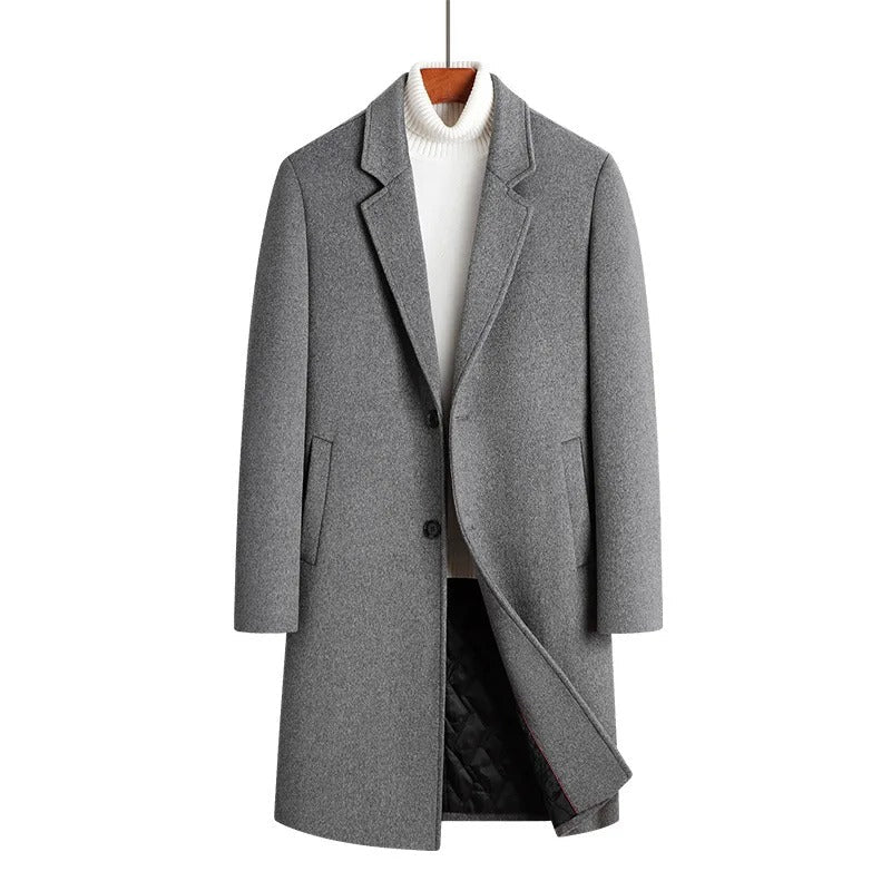 The Fitzrovia Men's Slim Fit Single Breasted Overcoat