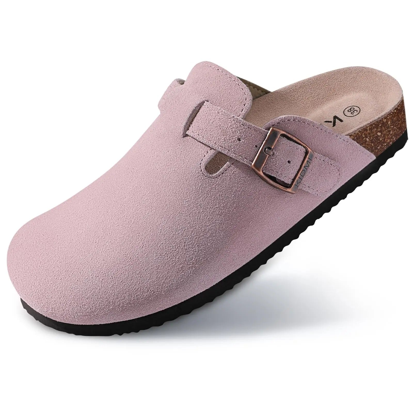 The Angel Men's Suede Buckle Comfort Clogs