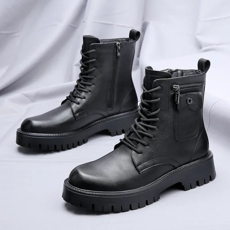 The Shoreditch Men's Chunky Lace Up Combat Boots