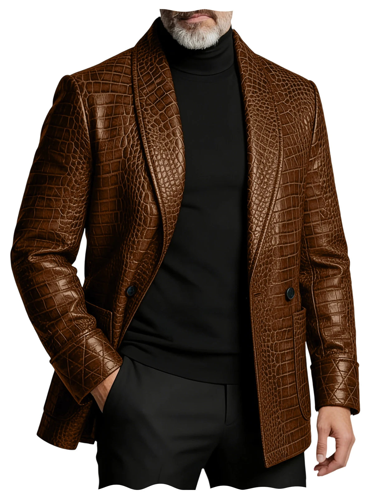 The Strand Men's Slim Fit Embossed Blazer