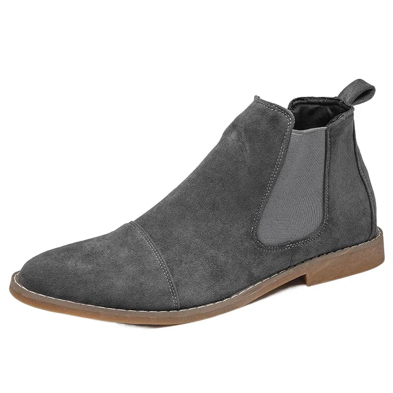 The Putney Men's Suede Chelsea Boots with Elastic Sides