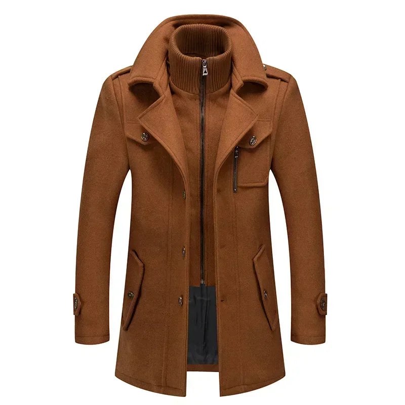 The Greenwich Men's Slim Fit Wool Blend Overcoat