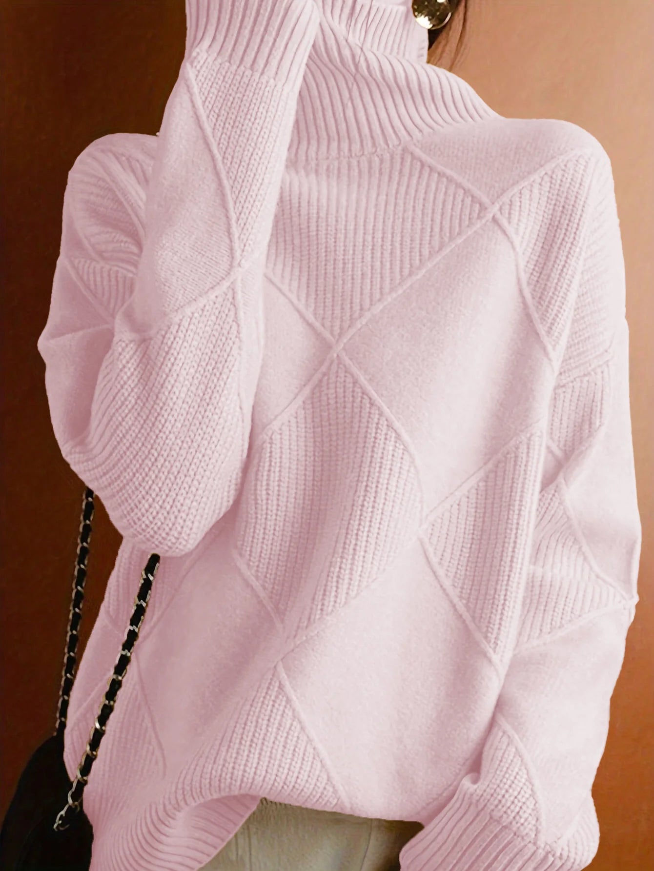 Women's High Neck Jumper – Soft Knitted Jumper