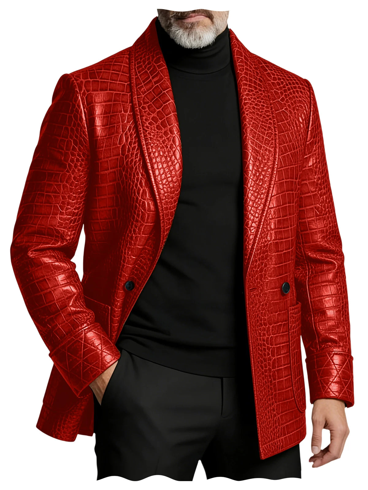 The Strand Men's Slim Fit Embossed Blazer