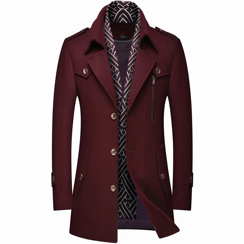 The Dulwich Men's Mid Length Slim Fit Winter Coat